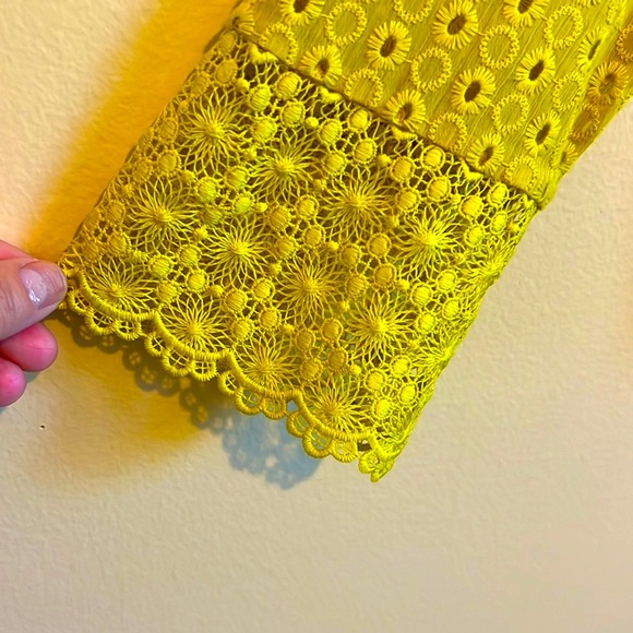 M Anthropology Women Lace Tops Long Sleeve Cotton Blouse - Picture 5 of 13